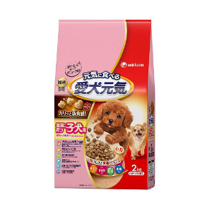 4個セット ユニ・チャーム 愛犬元気健康に育つ子犬用チキン・ささみ・緑黄色野菜・小魚入り2.0kg