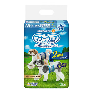 ユニ・チャーム マナーウェア 男の子用 Mサイズ 小-中型犬用 42枚 4520699676226 ※パッケージ・デザイン変更の可能性あり