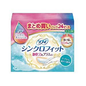 ユニ・チャーム ソフィ シンクロフィット 多い日の昼用 24コ入 4903111332311