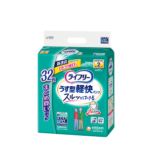 ユニ・チャーム ライフリー うす型軽快パンツ Mサイズ 32枚 4903111540938
