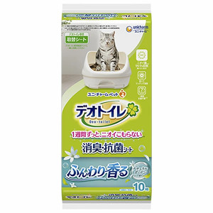 ユニ・チャーム デオトイレふんわり香る消臭・抗菌シートナチュラルガーデンの香り10枚 4520699623473 ※パッケージ変更可能性あり