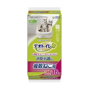 ユニ・チャーム デオトイレ 複数ねこ用 消臭・抗菌シート16枚入 4520699632291 ※パッケージ変更可能性あり
