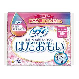 ユニ・チャーム ソフィ はだおもい 特に多い昼用 羽つき 23cm 30コ入 4903111352593