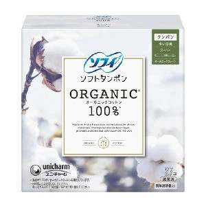 ユニ・チャーム ソフィ オーガニックコットン タンポン スーパー 多い日用 27コ入 4903111303779
