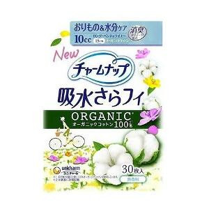 ユニ・チャーム チャームナップ吸水さらフィオーガニックコットンロングパンティライナー30枚 10cc 4903111025381