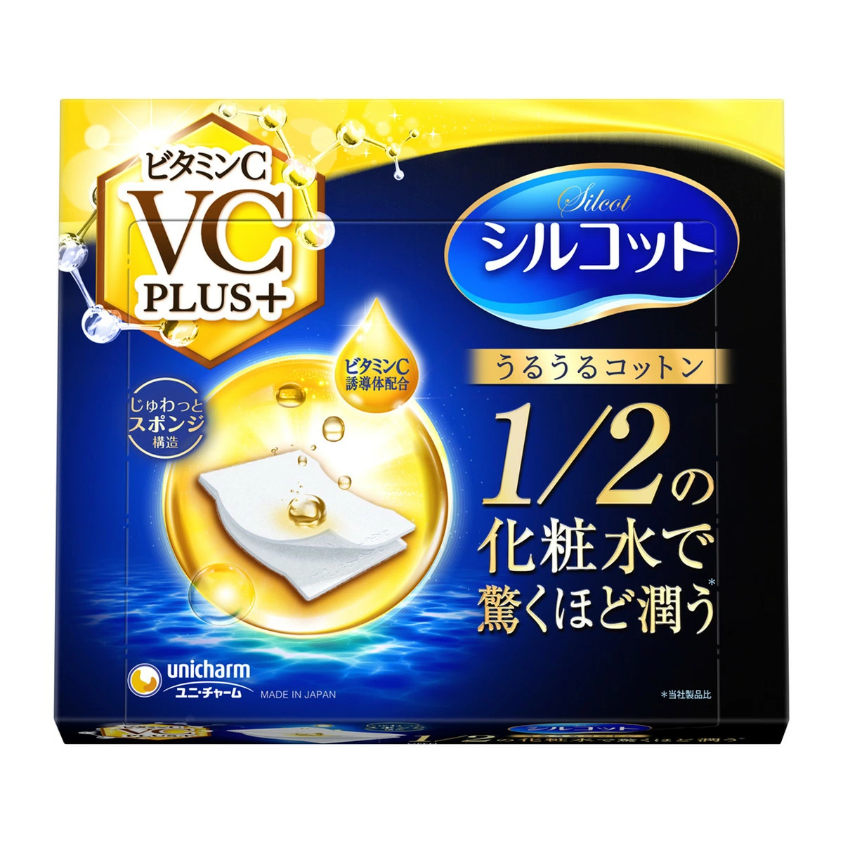 36個セット ユニ・チャーム シルコット うるうるコットン ビタミンC PLUS+ 40枚 4903111437528