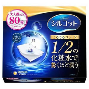 ユニ・チャーム シルコットうるうるコットン 80枚 4903111456789