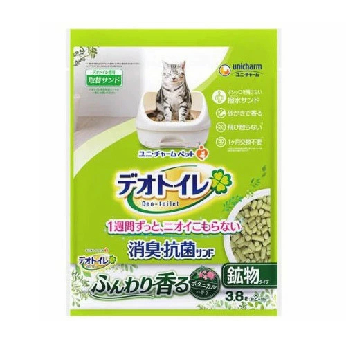 ユニ・チャーム デオトイレ ふんわり香る消臭・抗菌サンド ボタニカルの香り 3.8L 4520699524053