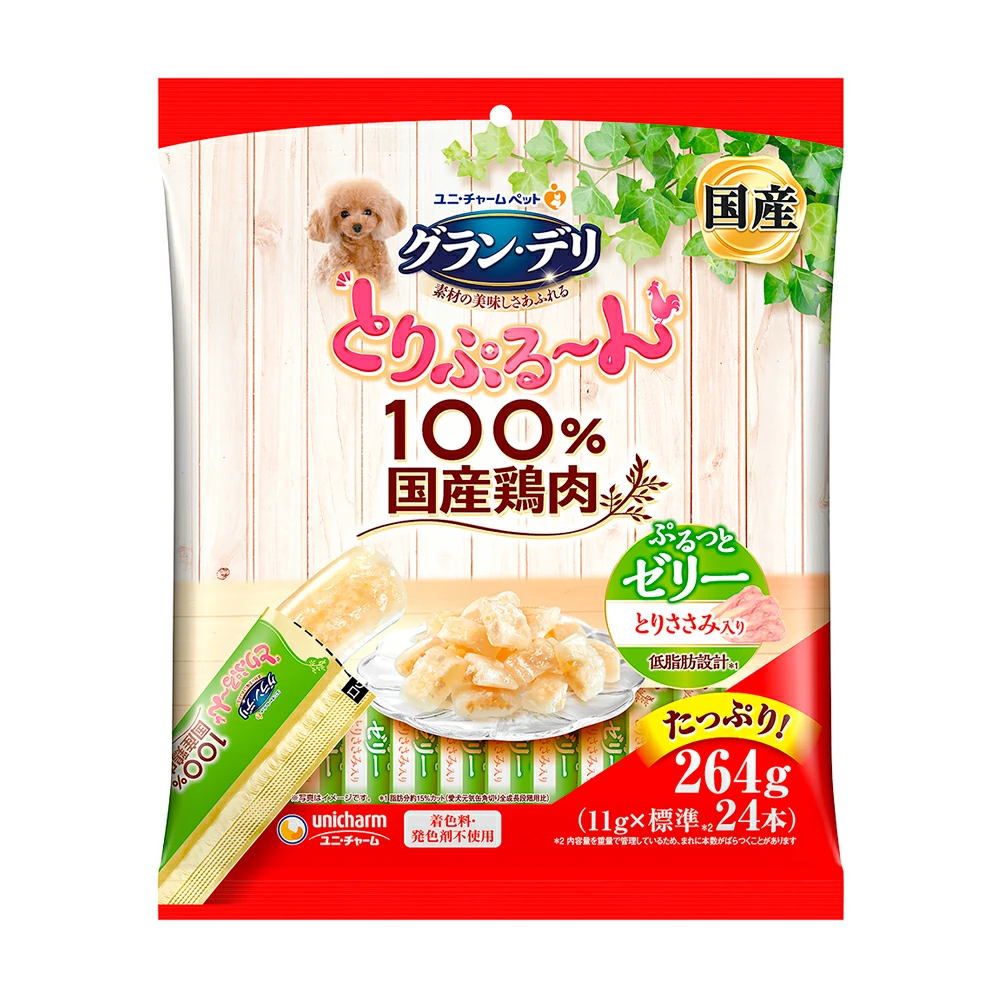 ユニ・チャーム グラン・デリ とりぷる〜ん ゼリー とりささみ 11g×24本 4520699646120