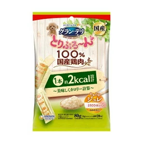 ユニ・チャーム グラン・デリ とりぷる〜ん美味しくカロリー計算 ジュレ とりささみ 80g 4520699677155