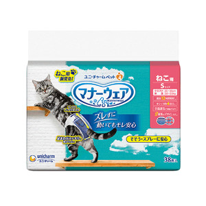 ユニチャーム マナーウエアーねこ用S 38枚
