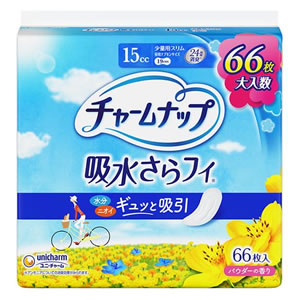 ユニ・チャーム チャームナップ 吸水さらフィ 少量用 66枚 4903111075768